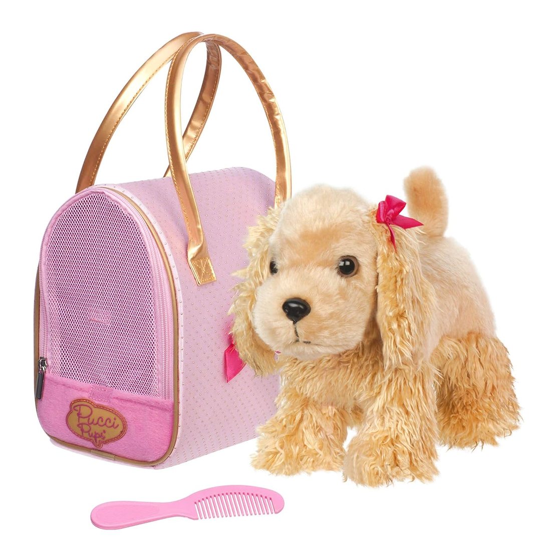 Golden Dot Glam Bag & Cocker Spaniel