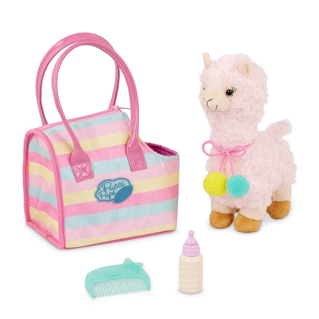 Striped Bag & Llama